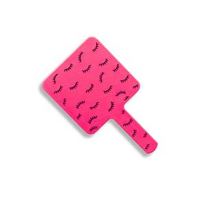 Unique Nouveau Design Léger En Forme De Coeur Lash Miroir Avec poignée Marque Privée Fait À La Main beauté Cosmétique outils - Product Image 2