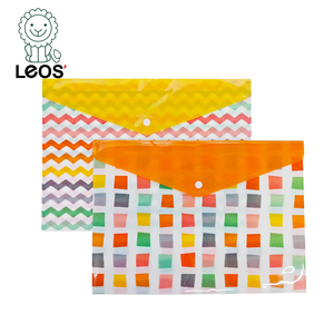 Custom Printed PP Carry <strong>Folder</strong> Waterproof Geometric Pattern Design with Button Closure for School and <strong>Office</strong> Use - Product Image 1