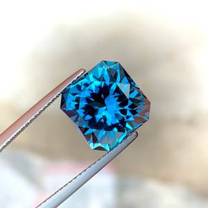 Topacio Azul de Londres Facetado Natural, Gema Suelta de Calidad Premium para Joyería, Piedra Preciosa - Product Image 4