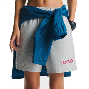 Shorts de sport personnalisés pour femmes en jersey de coton premium, pour l'entraînement et la détente, OEM, 260 GSM, avec taille élastique - Product Image 3