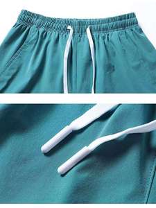 Pantalones Cortos Deportivos Ecológicos Personalizados para Hombre, con Bolsillos de Tela Transpirable de Secado Rápido y Cintura con Cordón Ajustable - Product Image 6