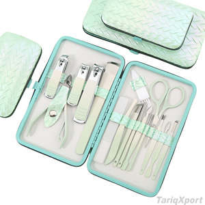 All-in-One Professional Beauty Grooming <b>Kit</b> 20pc Manicure Pedicure Set 4-in-1 <b>Nail</b> Clipper Rainbow Finish Stainless Steel - Product Image 4
