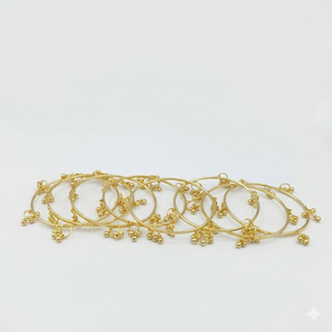 Kashmiri <b>Bangles</b> <b>Set</b> of 6 <b>Gold</b> Plated Traditional Ethnic <b>Bangles</b> <b>Set</b> for Women All Size Combo 2.4 2.6 2.8 ( 8 pieces in a <b>set</b> ) - Product Image 4