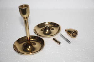 เชิงเทียนสีทองขนาดเล็กแบบกำหนดเองสำหรับตกแต่งเชิงเทียนที่มีคุณภาพสูงที่วางเทียนและขวดโหล - Product Image 5