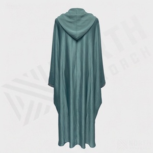 Última Moda en Vestidos Abaya Elegantes y Étnicos para Mujer, Bordados, Modestos, de Manga Larga, Cuello en V, Largura hasta el Tobillo, Ligeros, Musulmanes - Product Image 2