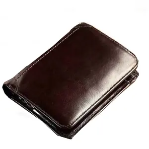 Genuine Leather Men Wallets High Quality Leather Custom Leather Wallet with Logo Wallet & Card Case Holder
