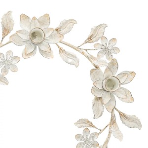 Support mural en fer forgé pour bougies, 15 pouces, décoration d'intérieur, style couronne en métal durable - Product Image 6