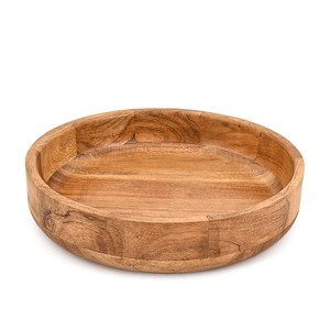 Corbeille à fruits rustique en bois d'acacia avec fer forgé - Vente en gros - Product Image 3