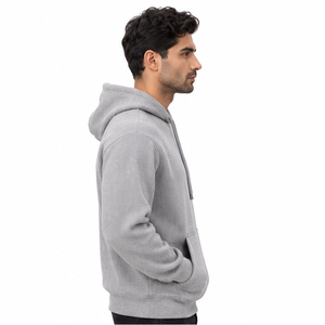 Wholesale Mens Waffle Knit Hoodie Premium Casual Pullover Long Sleeve Custom Hooded <b>Sweatshirt</b> Clothing Manufacturer - Product Image 2