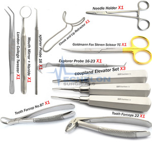 Kit dentaire de qualité supérieure, 12 pièces, instruments d'extraction dentaire, forceps et élévateurs, par ECHELON SURGICALS - Product Image 5