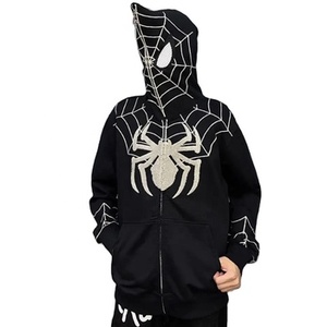 Sweat à capuche unisexe Streetwear Y2K délavé à l'acide, 100% coton, personnalisé 3D pour broderie, coupe oversize vintage, automne, homme - Product Image 1