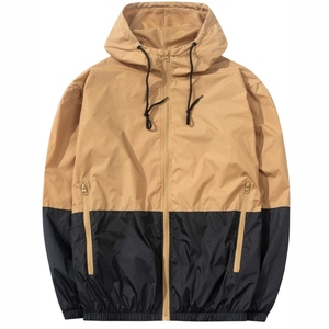 เสื้อแจ็คเก็ตวินด์เบรกเกอร์แบบซิป ไนลอน วาร์ซิตี้ ทรงโอเวอร์ไซส์ กันลม ตกแต่งด้วยผ้าแบบแพทช์เวิร์ค รับผลิตตามแบบ (OEM) เสื้อแจ็คเก็ตไนลอนสำหรับผู้ชายจากผู้ผลิต - Product Image 1