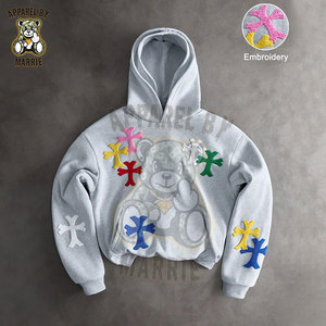 Sudadera con Capucha Personalizada de Corte Regular y Tejido Grueso para Hombre, Sudadera con Capucha de Primera Calidad en Mezcla de Algodón y Felpa, Logotipo Bordado Personalizado, Marca Privada OEM - Product Image 1