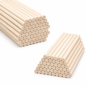 Custom Solid Wood Dowel Rods Wooden Sticks Smooth Sanded for Furniture Components OEM Factory - Product Image 1