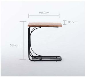 Práctico sofá de estilo industrial con acabado de roble, muebles para el hogar para sala de estar con soporte de Metal - Product Image 6