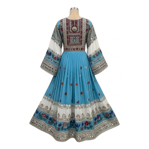Vestido Étnico Afgano Kuchi Hecho a Mano, Vestido Tradicional Tribal Bordado para Mujer, Cultura Pashtun, Vestido Afgano Kuchi - Product Image 1
