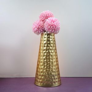 Jarrón de Flores de Latón Martillado a Mano, Jarrón Cónico para Centro de Mesa, Decoración del Hogar, Eventos de Boda, Tienda de Regalos, Suministro al por Mayor - Product Image 3