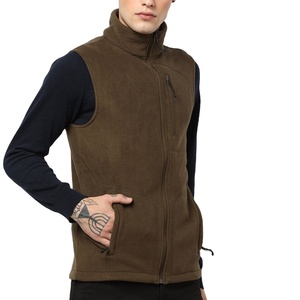 Chaleco informal de lana para hombre con bolsillos, logotipo personalizado, deportes de invierno, chaleco cálido de lana, chaquetas sin mangas utilitarias - Product Image 1