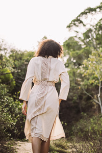 Vestido de Verano para Mujer, Estilo Boho, Natural, Informal, de Algodón Transpirable, Corte en A, con Silueta Fluida y Relajada - Product Image 2