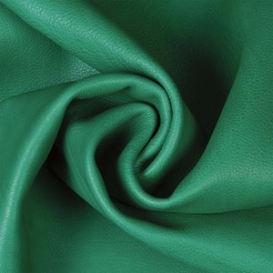 Green Vegetable Tanned Cow Hide Grain Leather For Premium Wallets Handbags Shoes And Luxury Quality Durable Material Supplies - Product Image 2