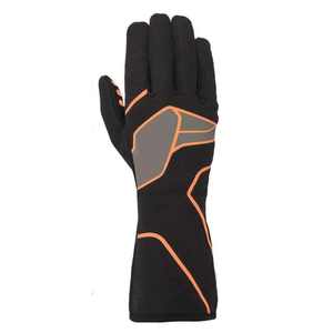 Gants de karting haute performance à coutures externes en fibre aramide extensible, protection UV, sangle réglable, conception à doigts complets - Product Image 6