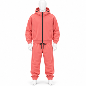 Ensemble de survêtement streetwear unisexe d'été, personnalisable avec broderie de logo, style vintage, couleur unie, effet empilé, grammage lourd, délavé à l'acide, en vente - Product Image 1