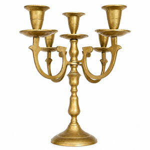 Stylish Design 5 Arm <b>Black</b> Metal <b>Candelabra</b> Tabletop Candlestick Holder For Wedding Centerpieces And Party Event Table Decor - Product Image 6