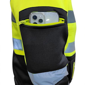 Chaqueta de Trabajo de Invierno de Alta Calidad, Alta Visibilidad, Color Amarillo y Azul Marino, Ropa de Seguridad, Logotipo Personalizable - Product Image 3