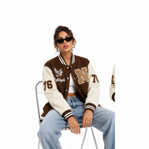 Custom Letterman <b>Jacket</b> Wool Body <b>Leather</b> Sleeve Varsity Bomber Clubs Teams School Uniforms <b>Jacket</b> Outerwear Streetwear - Product Image 3