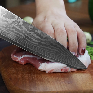 Couteau de chef en acier Damas forgé à la main de qualité supérieure, manche en bois d'olivier, couteau de cuisine professionnel, fournisseur d'usine - Product Image 3