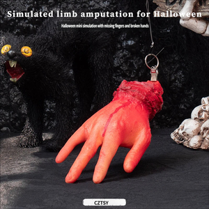 Accessoires d'horreur pour Halloween, maison hantée, cœur factice <span class=keywords><strong>de</strong></span> chambre secrète, mains simulées, <span class=keywords><strong>sang</strong></span>, mains <span class=keywords><strong>et</strong></span> pieds cassés - Product Image 1