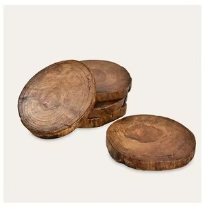 Ensemble de sous-verres élégants en bois, tapis de table stylés pour la maison, le bureau, la table basse, le restaurant, l'hôtel, la décoration de mariage et de fête - Product Image 4