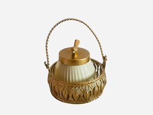 Bandeja Coleccionable Artesanal de Cuerno Redondo con Tacto Real Estilo Animal Pichwai, Set de Regalo de Boda, Diwali Puja - Product Image 5