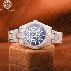 Montre de luxe pour homme Charm_Jewells, boîtier en acier inoxydable, cadran analogique 40 mm, verre saphir, mouvement mécanique, étanche 10 bars - Product Image 3