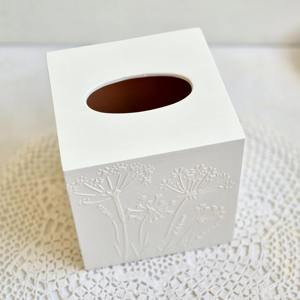 Caja de pañuelos de madera estampada especial para festividades, caja de pañuelos de madera festiva con estampado navideño para embalaje al por mayor, estuche/soporte. - Product Image 6