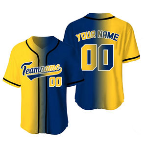 Nouveau design 2026 Maillot de baseball en gros Tendance 100% Polyester Unisexe Imprimé Respirant Col en V Nom d'équipe personnalisé Bas prix - Product Image 5