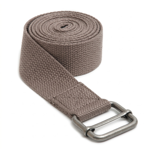 Sangle de yoga en coton avec logo personnalisé, antidérapante, réglable, haute élasticité pour l'exercice en salle de sport et le remodelage corporel - Product Image 3