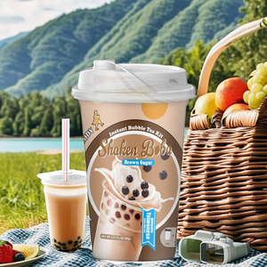 Shaken Brown Sugar - Polvo Orgánico para Té de Burbujas de Mezcla Rápida, Juego de 3 Tazas - Product Image 1