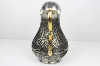 Pichet en argent gravé de style vintage, idéal pour servir de l'eau à la table, lors d'événements et de réceptions, provenant d'Inde.