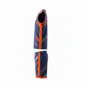 Ensembles de maillots de basket-ball pour hommes avec logo personnalisé, vente en gros, polyester de haute qualité, coupe régulière, uniformes imprimés numériquement, maille antibactérienne - Product Image 3