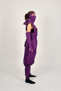 Uniforme Profesional de Ninja Morado, Conjunto de Disfraz Shinobi Shozoku para Entrenamiento de Artes Marciales, Cosplay, Halloween y Actuaciones - Product Image 4
