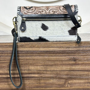 New Factory Direct Cowhide <b>Mini</b> Crossbody Bag Boho <b>Hand</b> Tooled Leather Clutch Western Sling Purse Handmade Hairon Shoulder Bags - Product Image 5