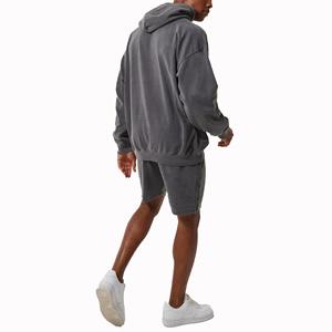 2025 New Windbreaker Nylon Windproof Men Zip up Jackets Short Tracksuit Zipper Hoodies and Shorts 2 Piece Set Fitness - Product Image 4