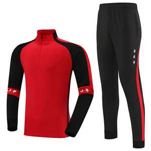 Ensemble survêtement et pantalon de survêtement personnalisés en jersey une pièce avec survêtement assorti – Uniforme professionnel personnalisé en jersey une pièce et survêtement - Product Image 4