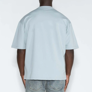 T-shirts pour hommes en coton biologique avec logo, t-shirts en bambou, t-shirts à col contrastant, t-shirts personnalisés pour hommes - Product Image 4