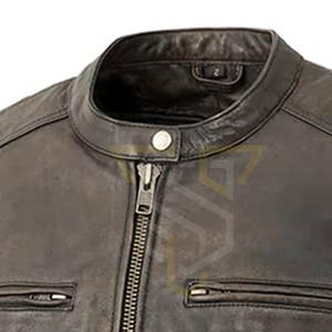 Veste de motard en cuir léger pour hommes de la meilleure qualité style High Street pour l'hiver tissu confortable extérieur pour le Pakistan - Product Image 4