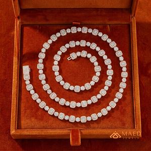 Collier en moissanite plaqué or rose, bijoux fantaisie, chaîne à maillons pour femmes et hommes, cadeau élégant, bijoux fins de New York, NYC, États-Unis - Product Image 5