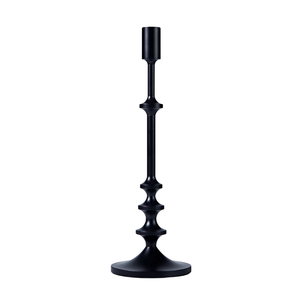 Support à bougies en aluminium le plus vendu pour la décoration intérieure, porte-bougie décoratif finition noire, moulé à la main, personnalisé S/3 - Product Image 4