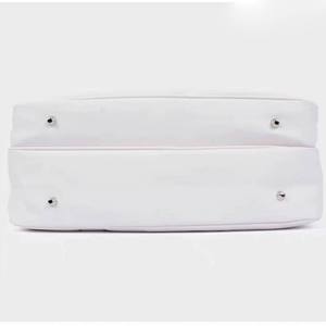 <b>White</b> Leather Tennis Racket Duffle <b>Bag</b> Water Resistant Sports Carry <b>Bag</b> - Product Image 2