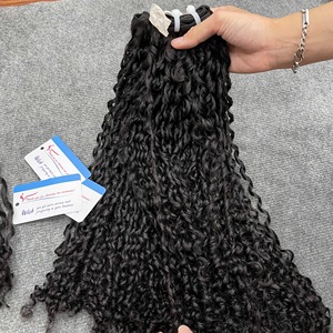 Extensiones de Cabello Remy de Lujo Vietnamitas Pixie Rizadas con Doble Trama, Estilo de Tejido Suave, Cabello Rizado al Vapor - Product Image 6
